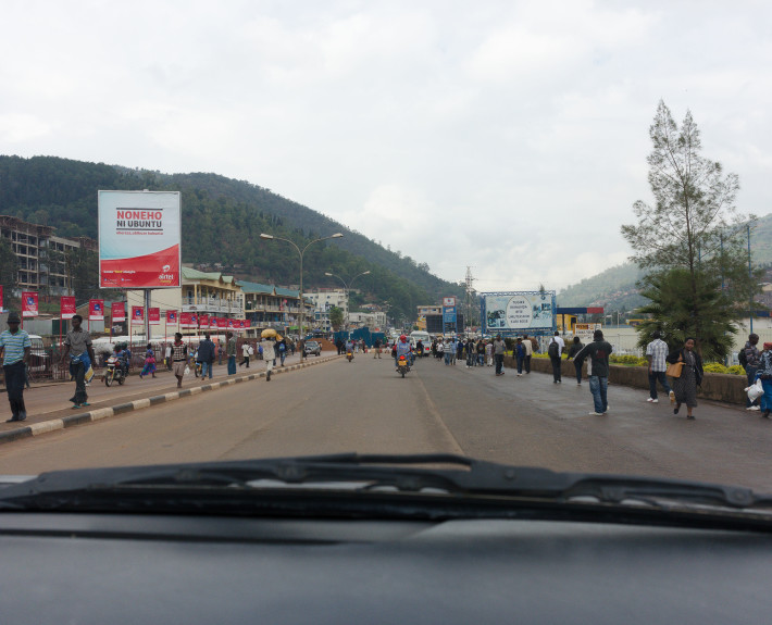 Straßenszene in Kigali
