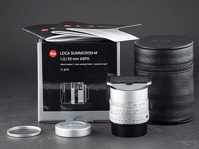 Leica M 35mm 2.0 Asph. Summicron silber 11674