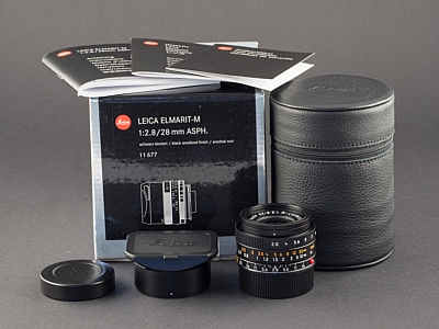 Leica M 28mm 2.8 asph. Elmarit schwarz 11677